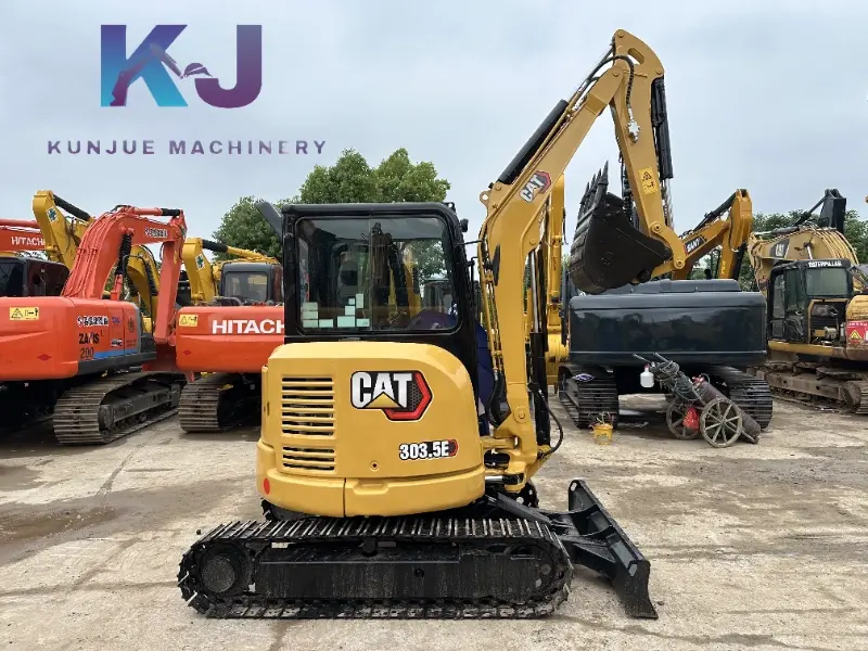 Miniexcavadora CAT 303.5E de 3,5 toneladas, nueva y usada, 90%