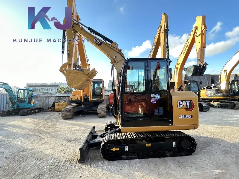 Low Price Earth Moving Machinery Used CAT 305.5E Excavator