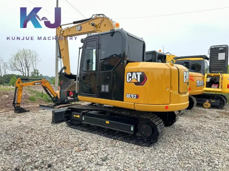 Used Caterpillar excavator original Cat307E 7ton medium excavator for sale